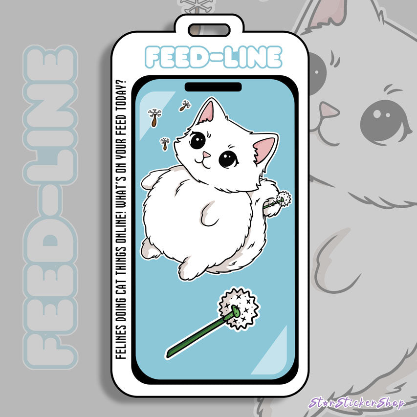 Feedline - Felines doing cat things online. All White Dandylion Kitty