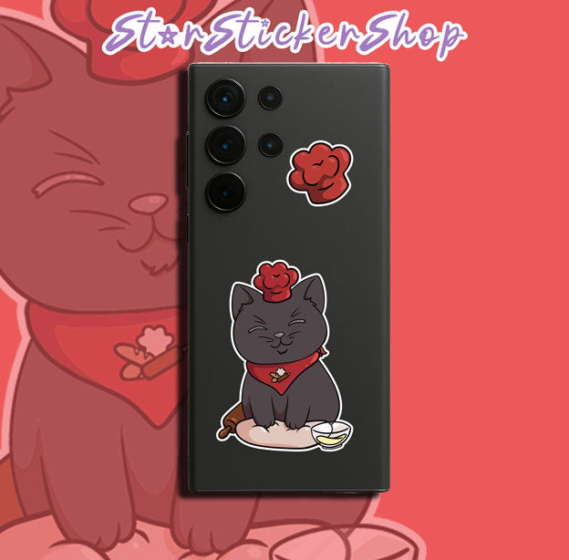 Feedline - Felines doing cat things online. Black Baguettel Cheft Kitty