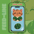 Feedline - Felines doing cat things online. Brown Cat Double Watermelon Sticker