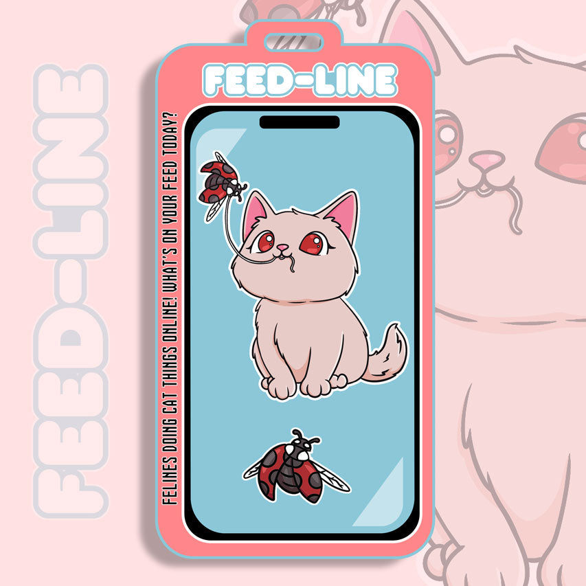 Feedline - Felines doing cat things online. Pet Bug Off White kitty.