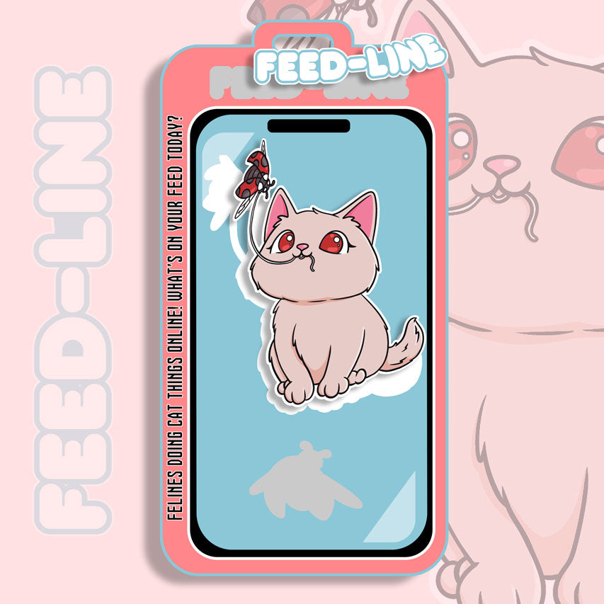 Feedline - Felines doing cat things online. Pet Bug Off White kitty.