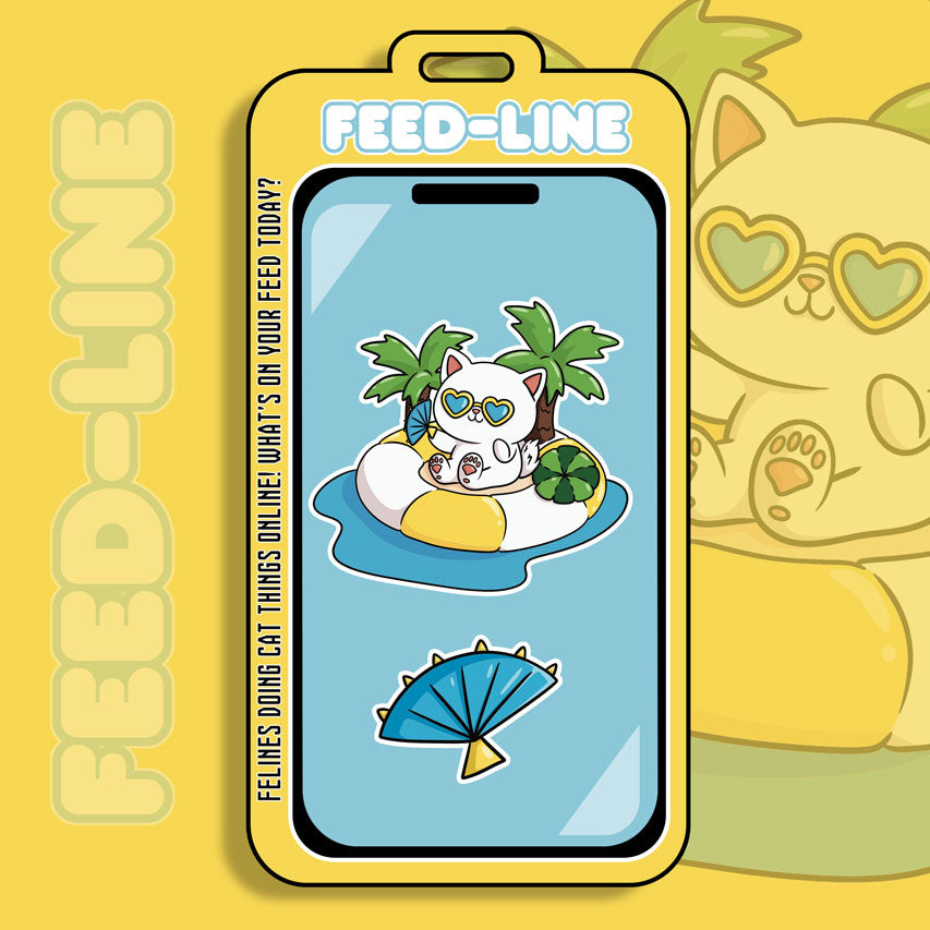 Feedline - Felines doing cat things online. Private Island White Fan Kitty