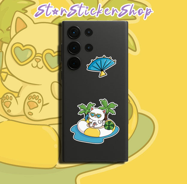 Feedline - Felines doing cat things online. Private Island White Fan Kitty