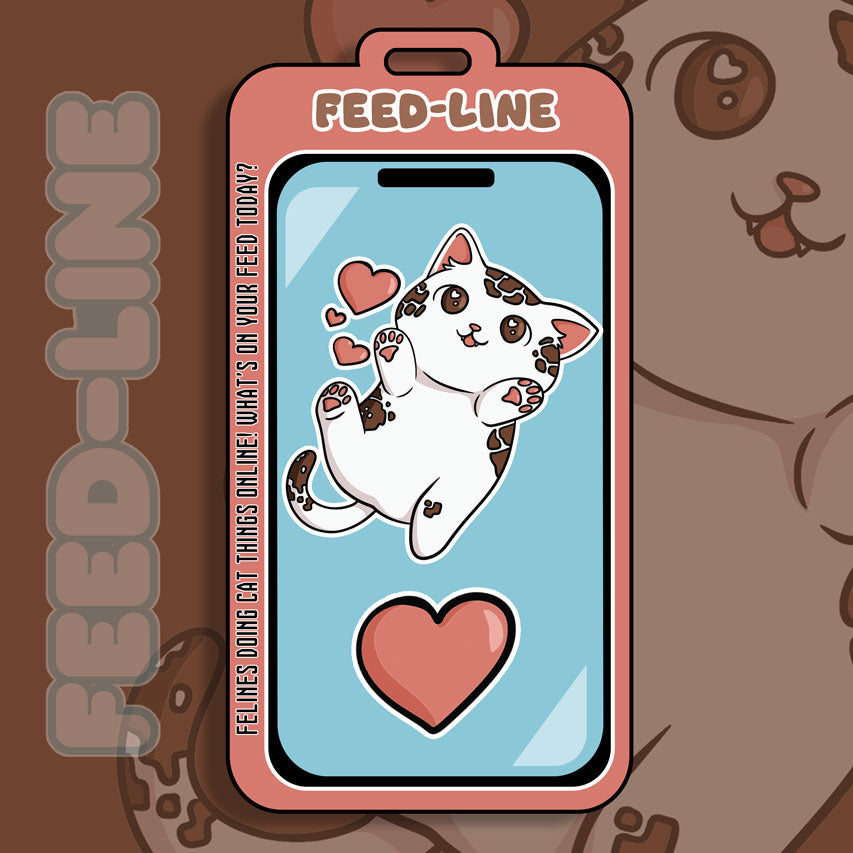Feedline - Felines doing cat things online. White Giraffe Pattern Cat