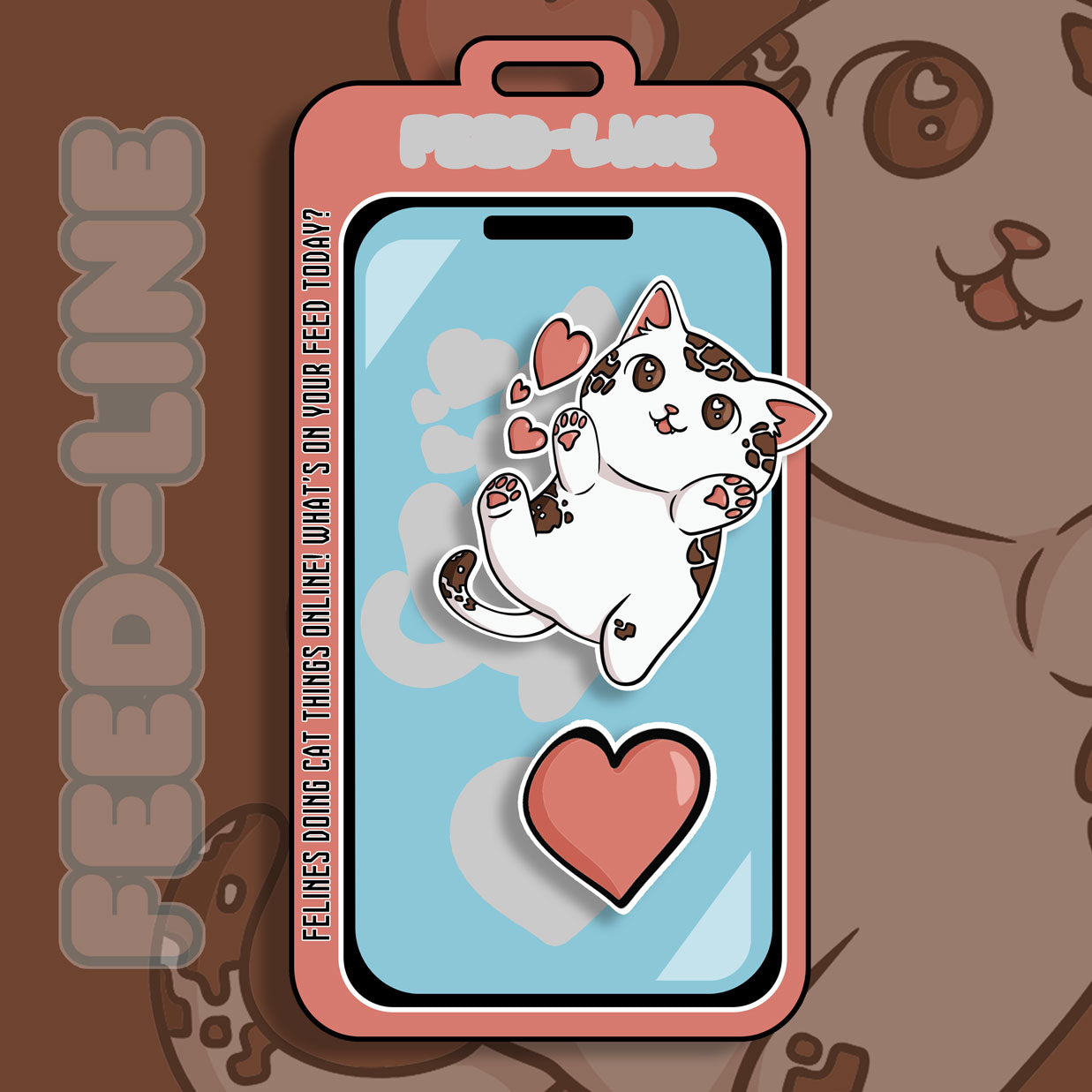 Feedline - Felines doing cat things online. White Giraffe Pattern Cat