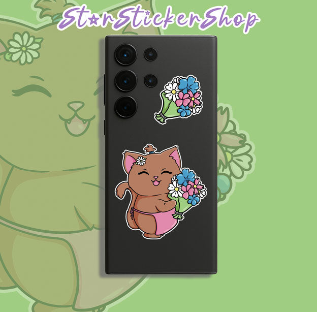 Feedline - Felines doing cat things online. Flower Shop Owner Kitty.