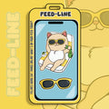 Feedline - Felines doing cat things online. Vacation, Sunglasses, And R&R Cat Relaxation Sticker