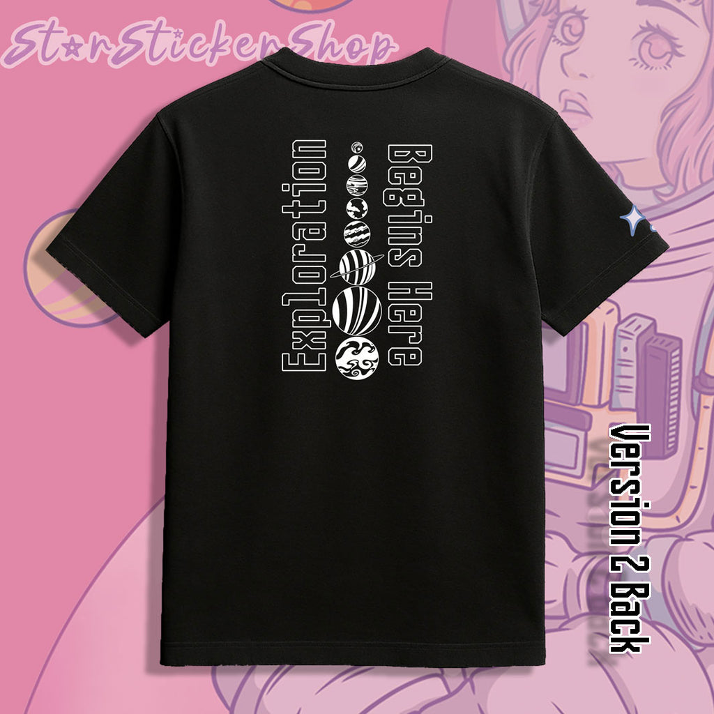 GO BEYOND !!!! Graphic tee Outer Space Theme