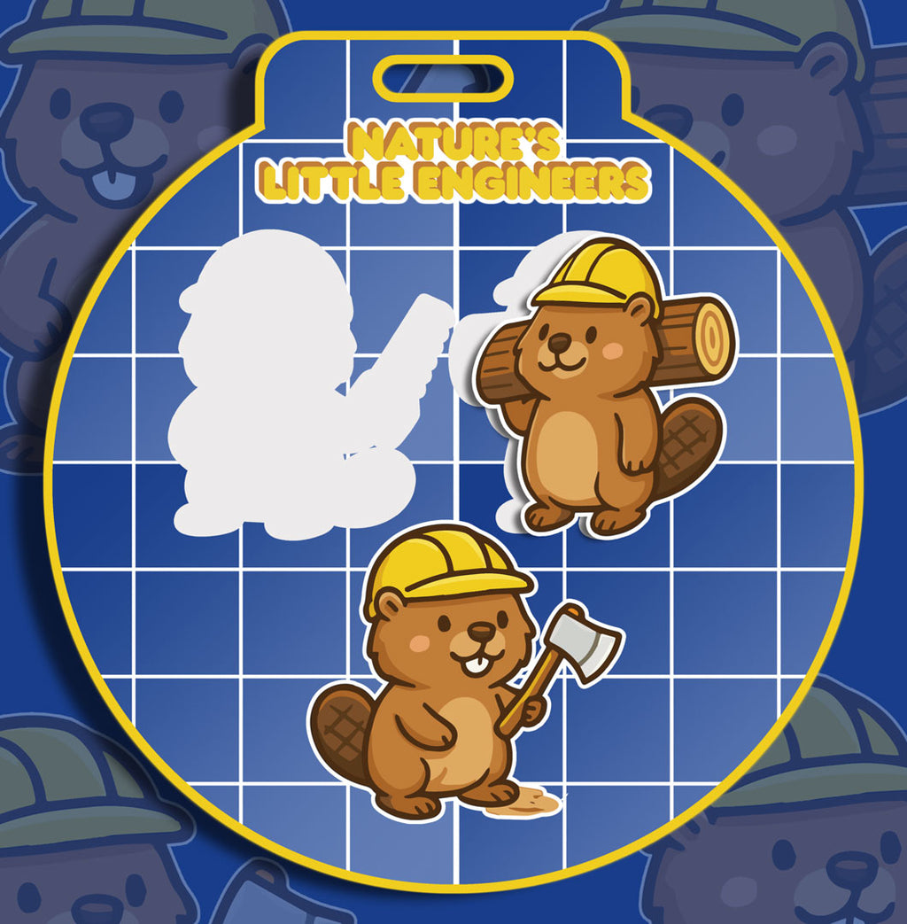Nature's Engineers Beaver Stickers.