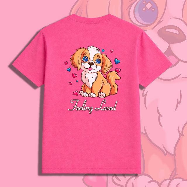 Feeling Loved Valentine’s Day Dog Shirt | StarSticker.shop