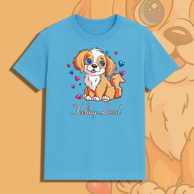 Feeling Loved Valentine’s Day Dog Shirt | StarSticker.shop