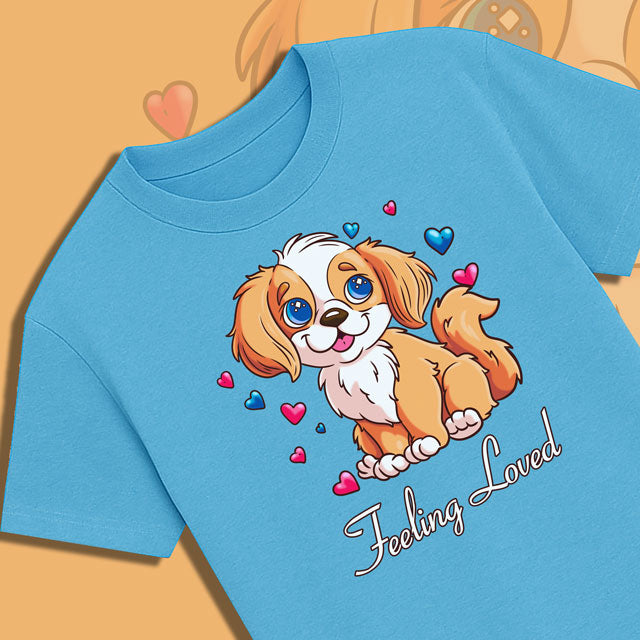 Feeling Loved Valentine’s Day Dog Shirt | StarSticker.shop