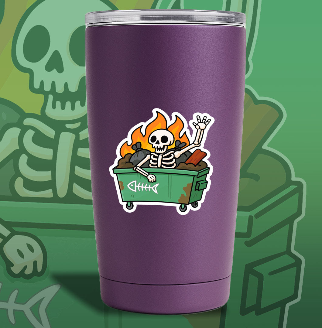 Dumpster Fire Sticker