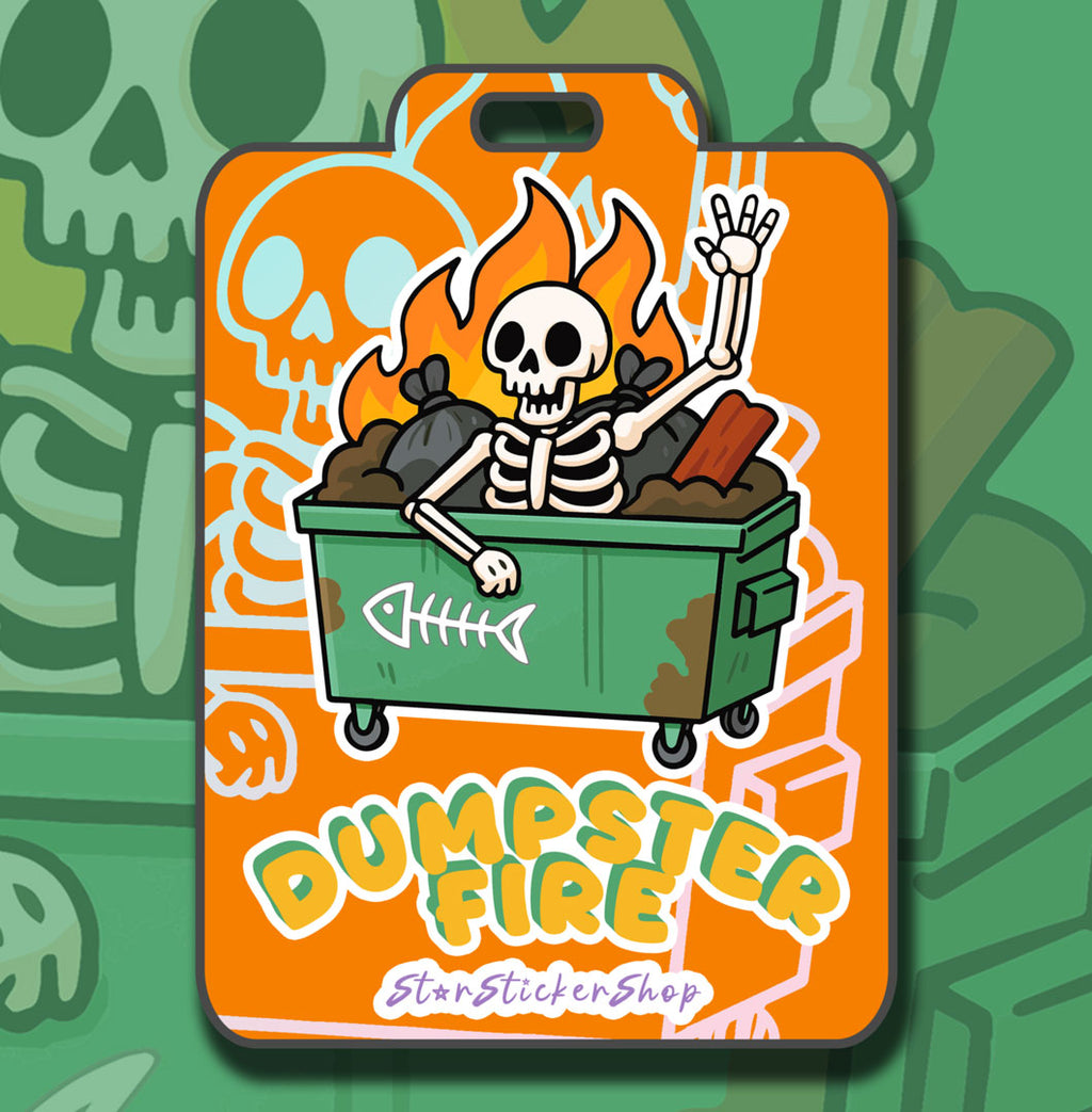 Dumpster Fire Sticker