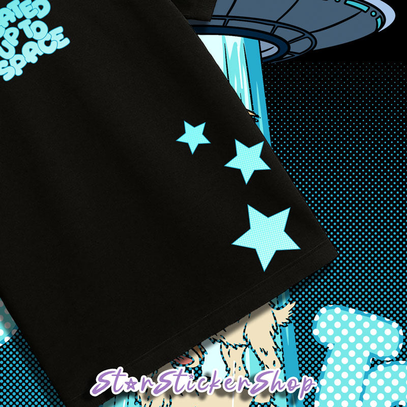 Goated Up To Space UFO Goat T-Shirt | StarStickerShop Original