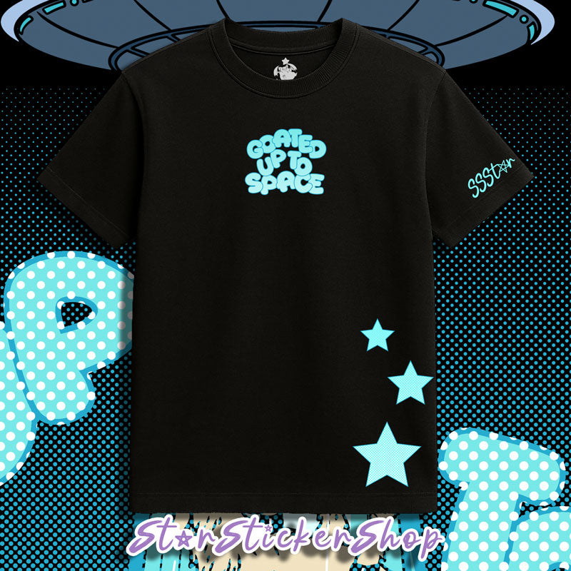Goated Up To Space UFO Goat T-Shirt | StarStickerShop Original