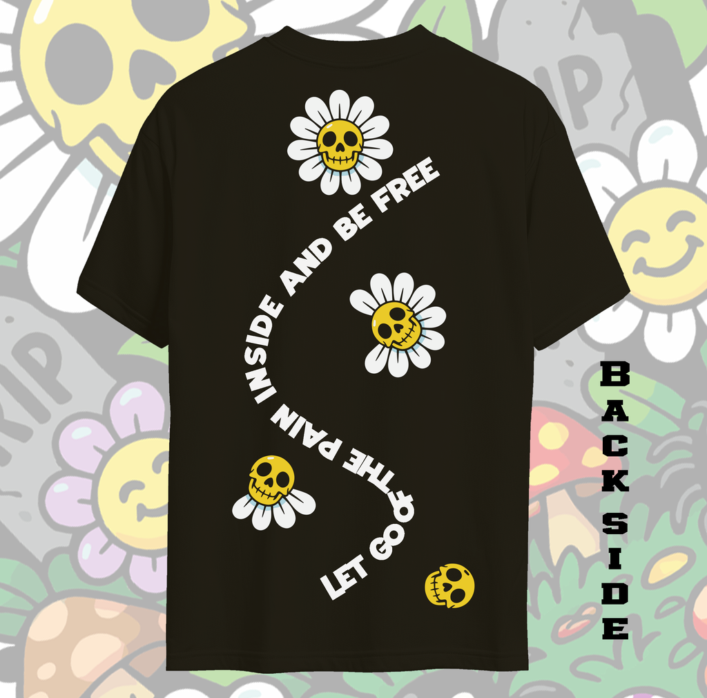Go Outside, It’s Fun — Skull Daisy Garden Tee