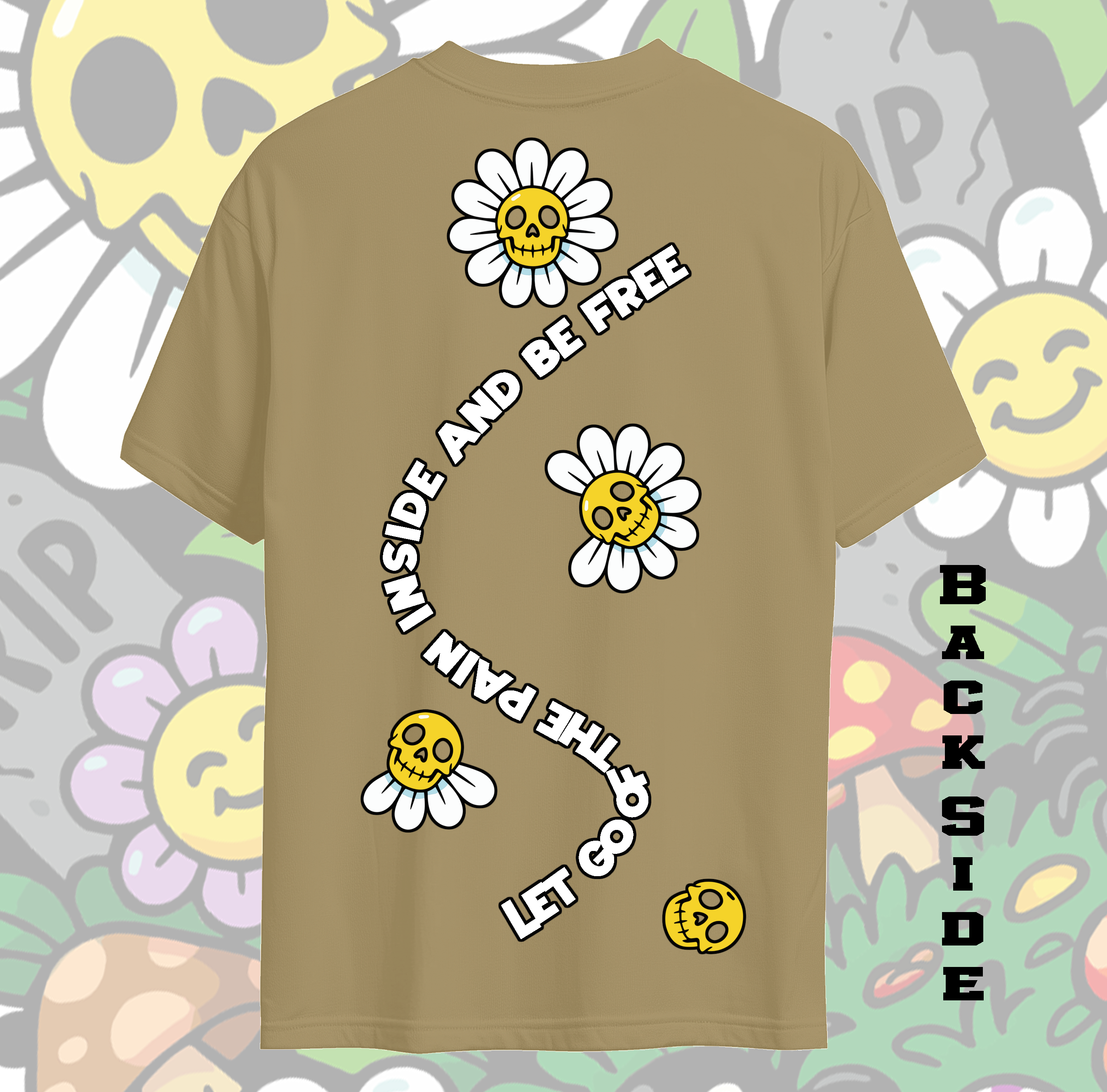 Go Outside, It’s Fun — Skull Daisy Garden Tee