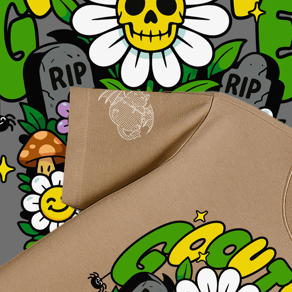 Go Outside, It’s Fun — Skull Daisy Garden Tee
