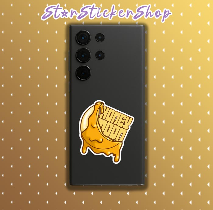 Honey Moon Diamond-Shaped Sticker Sheet