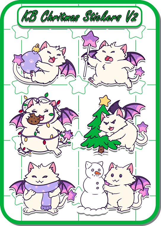 KB Christmas Chaos vesion 2 Sticker Sheet