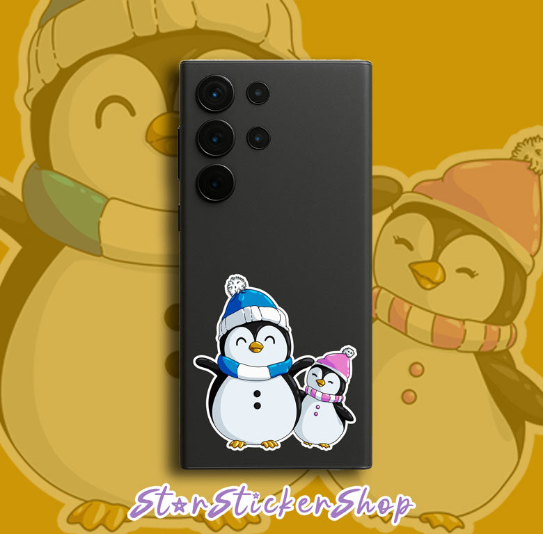 Winter Penguin Besties Sticker Sheet