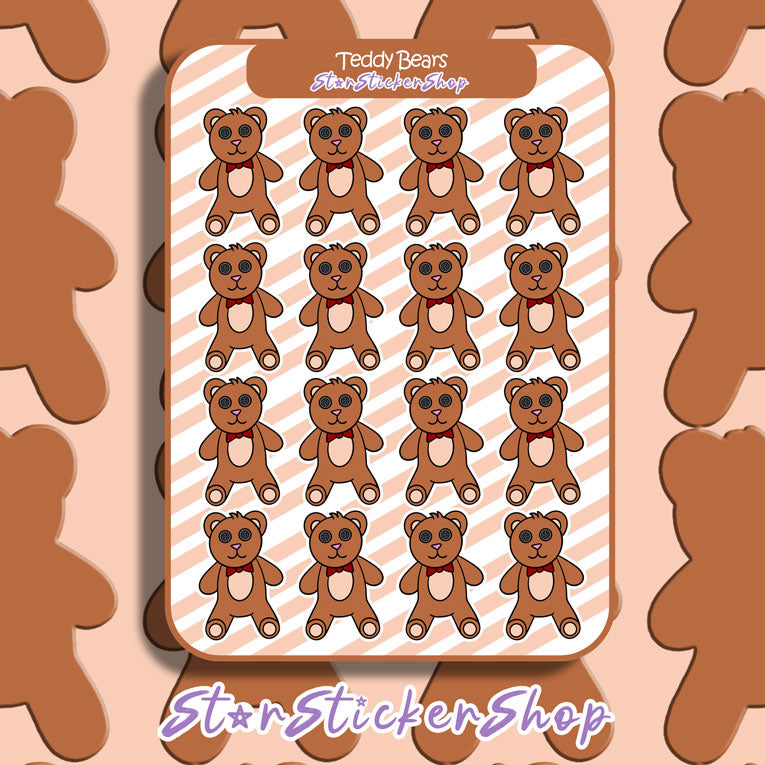 Teddy Bear Sticker Sheet